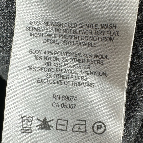 Mountain Hardwear Women's Sarafin Long Sleeve Bomber Wool Jacket Size Large - Picture 5 of 6